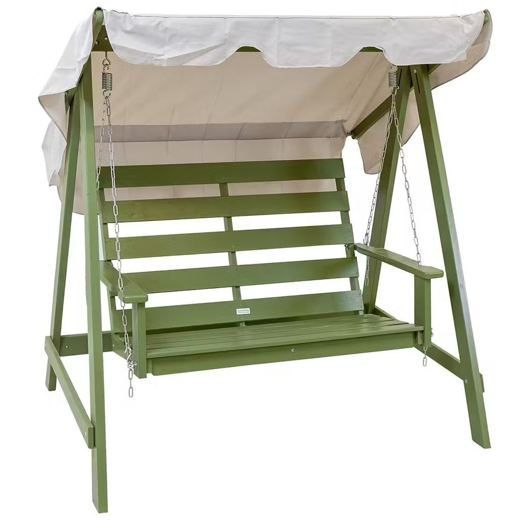 Pihakeinu Eden Wood Mellby 2-istuttava, leveys 155cm, vihreä