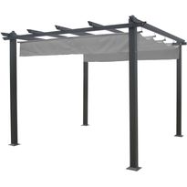 Pergola Eden Wood, 3x4m, harmaa/musta