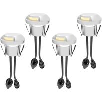 LED-porrasvalosarja Llitt Allan Steplight, 4-osainen, alumiini, Verkkokaupan poistotuote