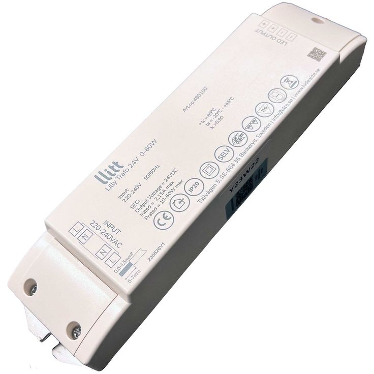 Muuntaja Llitt Lilly 24V, Triac, 0-60W