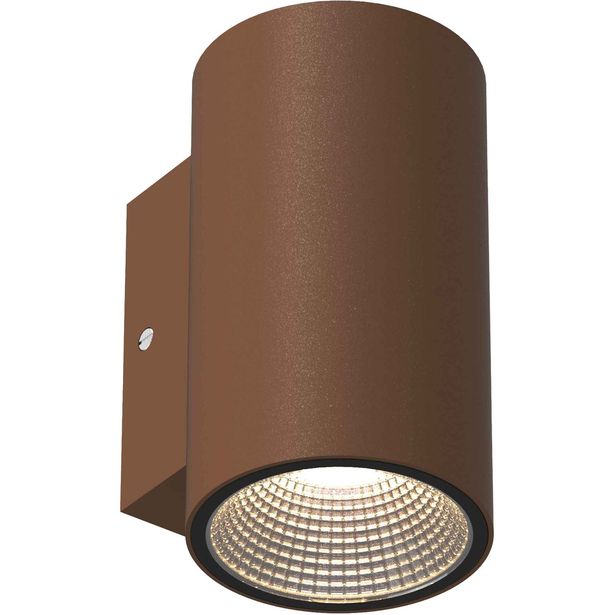 LED-seinävalaisin Llitt Erik I, IP65, alas, ruoste
