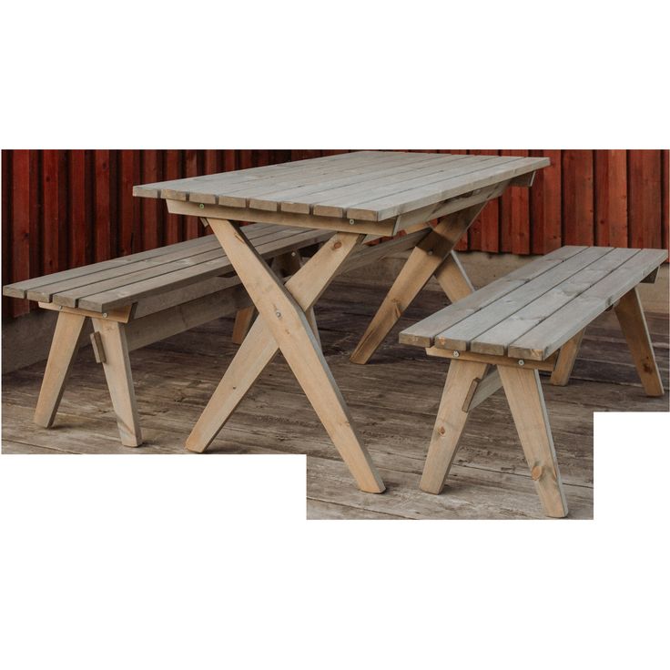 Pöytäsetti EcoFurn Granny mänty 