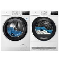 Pesukone ja kuivausrumpu Electrolux EFI622VX4V + EDI622V85V, valkoinen