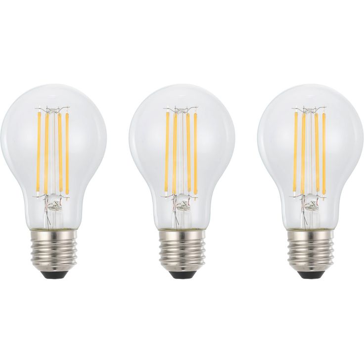 LED-polttimo Eglo E27 A60 6.5W 2700K 806lm kirkas, 3kpl/pkt