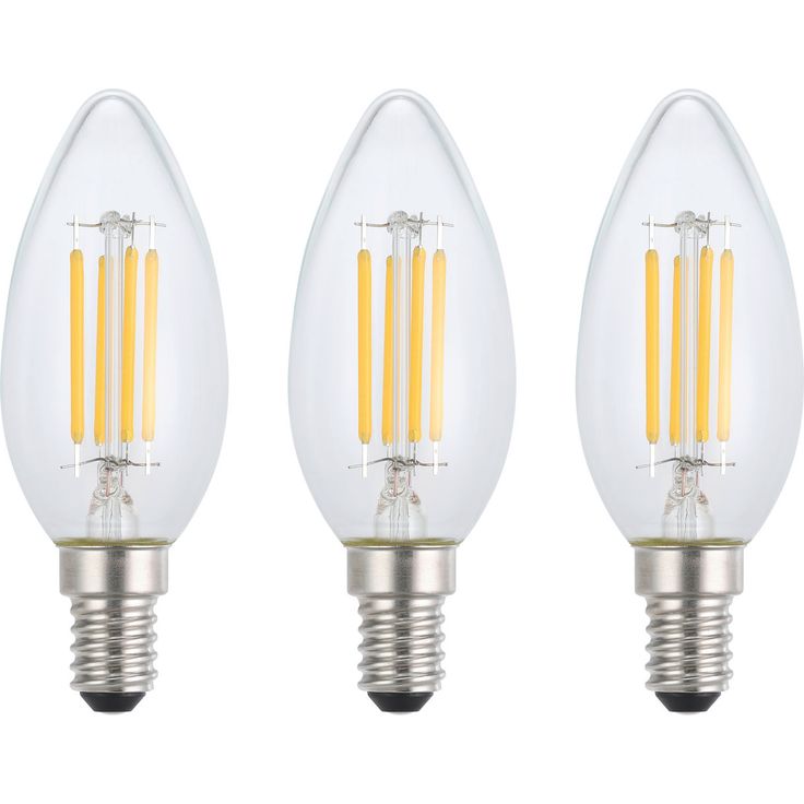 LED-polttimo Eglo E14 C35 4W 2700K 470lm kirkas, 3kpl/pkt
