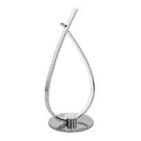 LED-pöytävalaisin Eglo Roncade, 14W, 150x335x195mm, IP20, kromi/valkoinen