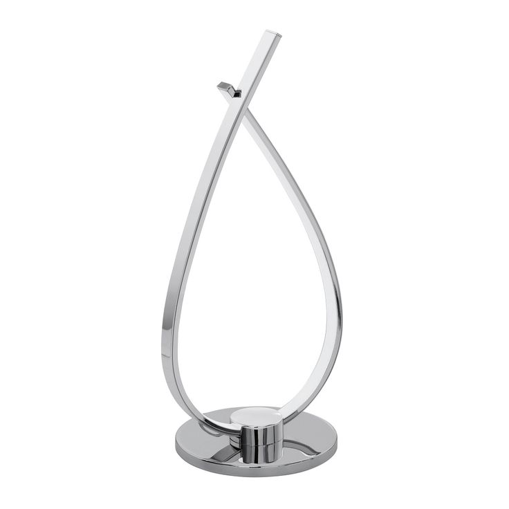 LED-pöytävalaisin Eglo Roncade, 14W, 150x335x195mm, IP20, kromi/valkoinen
