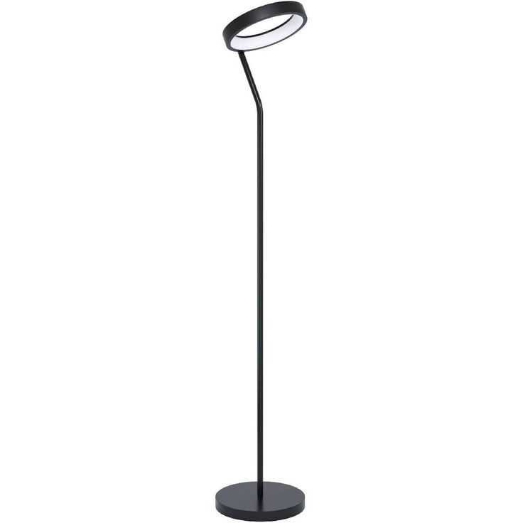 LED-lattiavalaisin Eglo Marghera-C, musta
