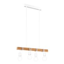 Riippuvalaisin Eglo Vintage Townshend, 4x60W, 105x1100x700mm, E27, IP20, valkoinen/ruskea