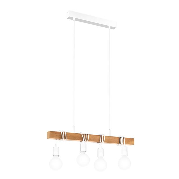 Riippuvalaisin Eglo Vintage Townshend, 4x60W, 105x1100x700mm, E27, IP20, valkoinen/ruskea