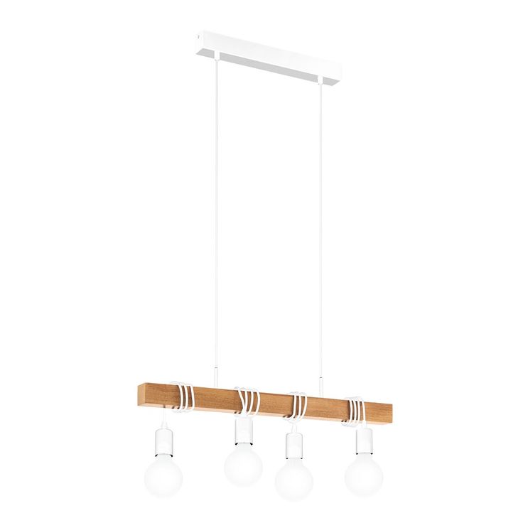 Riippuvalaisin Eglo Vintage Townshend, 4x60W, 105x1100x700mm, E27, IP20, valkoinen/ruskea