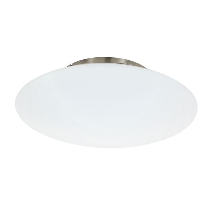 LED-plafondi Eglo Crosslink Frattina-C, 27W, Ø435x130mm, IP20, harjattu teräs/valkoinen