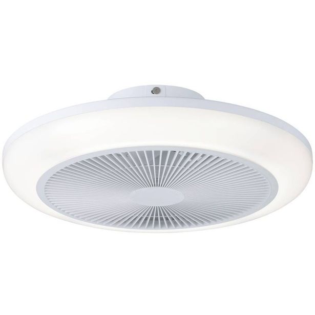 Tuuletinvalaisin Eglo Sayulita RGB Ø46cm, 2700-6500K, IP20, valkoinen/harmaa
