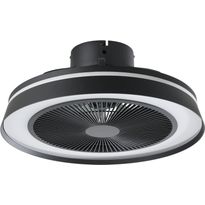 Tuuletinvalaisin Eglo Vallonia RGB/CCT LED Ø48cm kaukosäädin musta