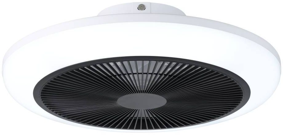 Tuuletinvalaisin Eglo Sayulita Ø46cm, 2700-6500K, IP20, valkoinen/musta