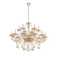 Riippuvalaisin Eglo Basilano, 18x40W, Ø1000x1500mm, E14, IP20, kromi/ruskea