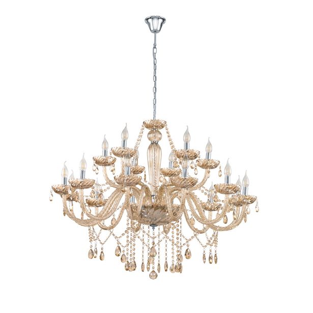 Riippuvalaisin Eglo Basilano, 18x40W, Ø1000x1500mm, E14, IP20, kromi/ruskea
