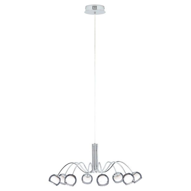 LED-riippuvalaisin Eglo Malagon, Ø800mm, 8-osainen, kromi 39149