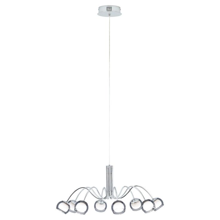 LED-riippuvalaisin Eglo Malagon, Ø800mm, 8-osainen, kromi 39149