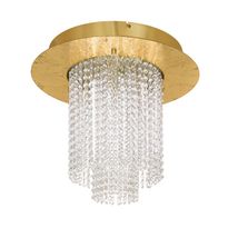 LED-kattovalaisin Eglo Vilalones, 10x4.3W, Ø500x420mm, IP20, himmennettävä, kulta