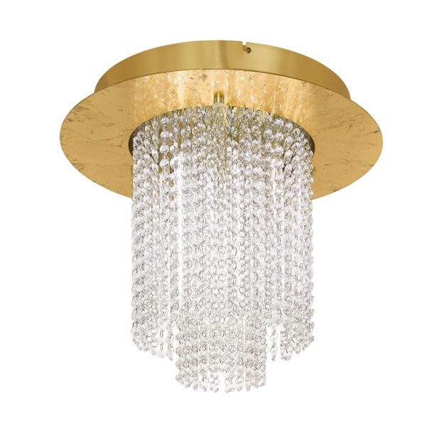 LED-kattovalaisin Eglo Vilalones, 10x4.3W, Ø500x420mm, IP20, himmennettävä, kulta