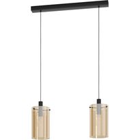 Riippuvalaisin Eglo Crystal&amp;Design Polverara, 2-osainen, musta/meripihka
