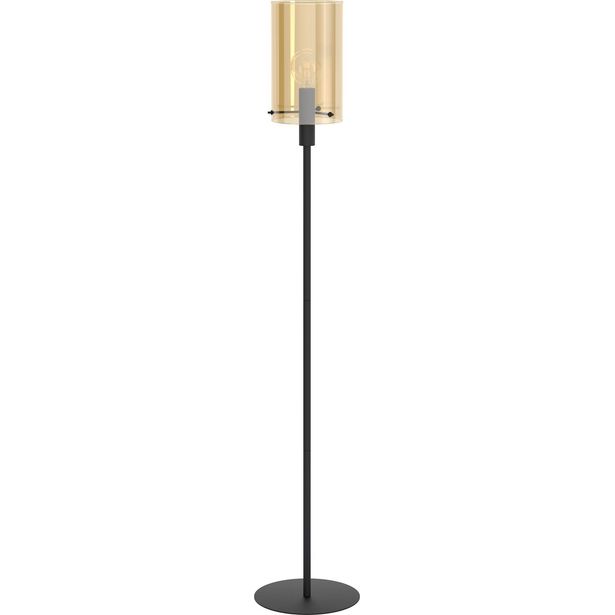Lattiavalaisin Eglo Crystal&Design Polverara, musta/meripihka