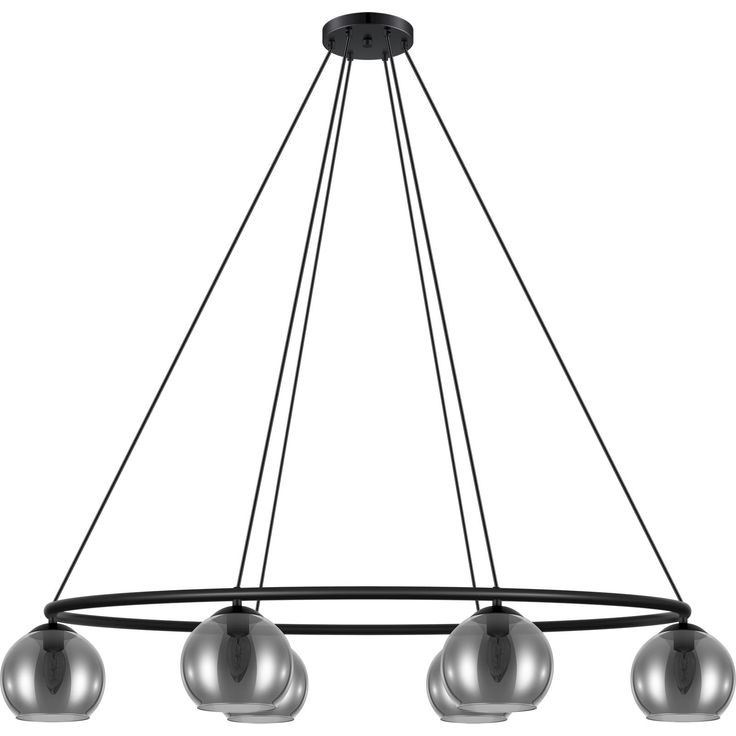Riippuvalaisin Eglo Crystal&Design Daguella, 6-osainen, musta