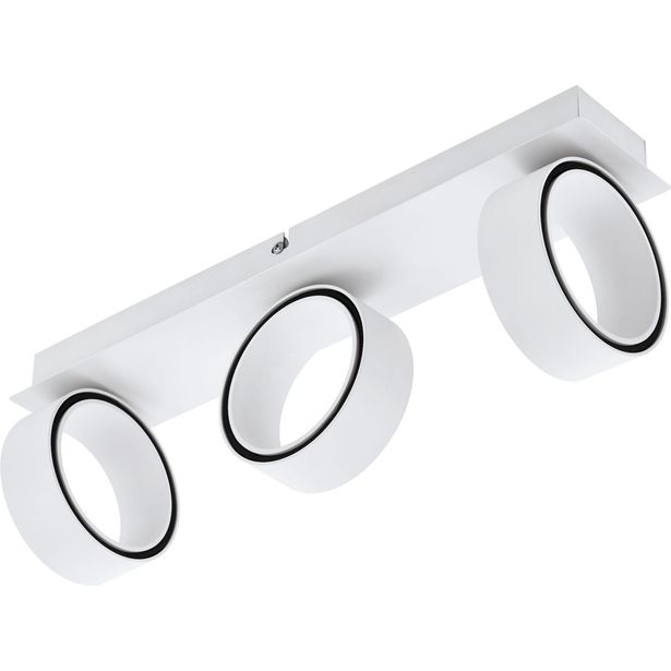 LED-seinävalaisin Eglo Crystal&Design Albariza, 3-osainen, valkoinen