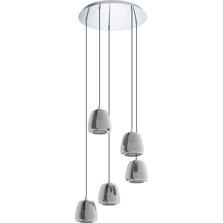 Riippuvalaisin Eglo Crystal&Design Albarino, 5-osainen, kromi