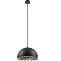 Riippuvalaisin Eglo Gaetano 2 Ø45cm kristallit E27 maks. 40W musta/kulta