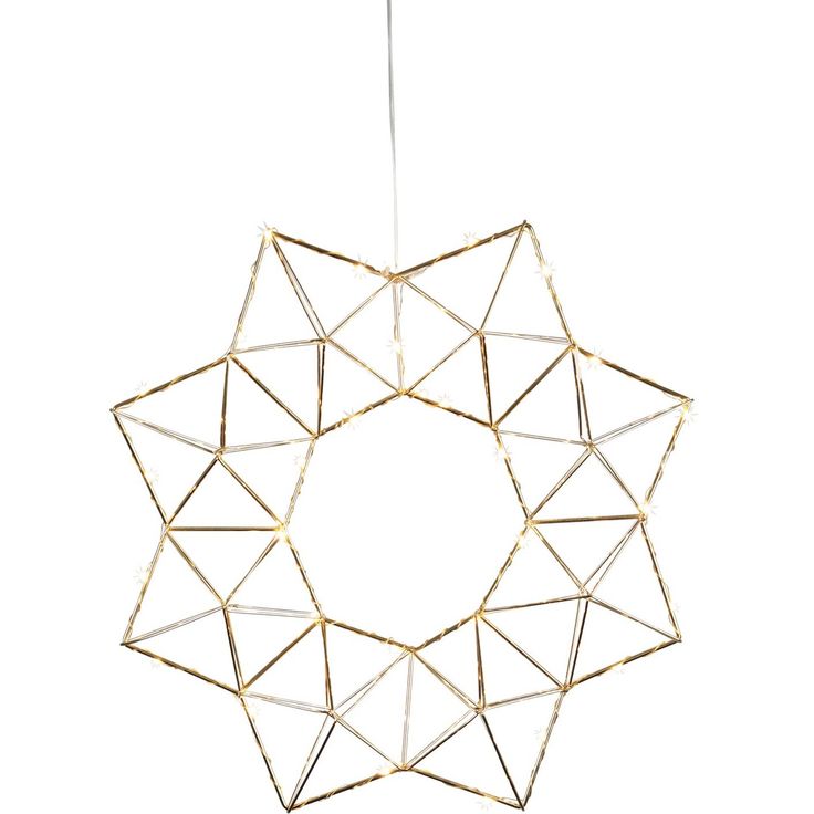 LED-valotähti Eglo Edge, Ø40cm, 2500K, IP20, messinki