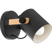 Seinävalaisin Eglo Vintage Hornwood, musta
