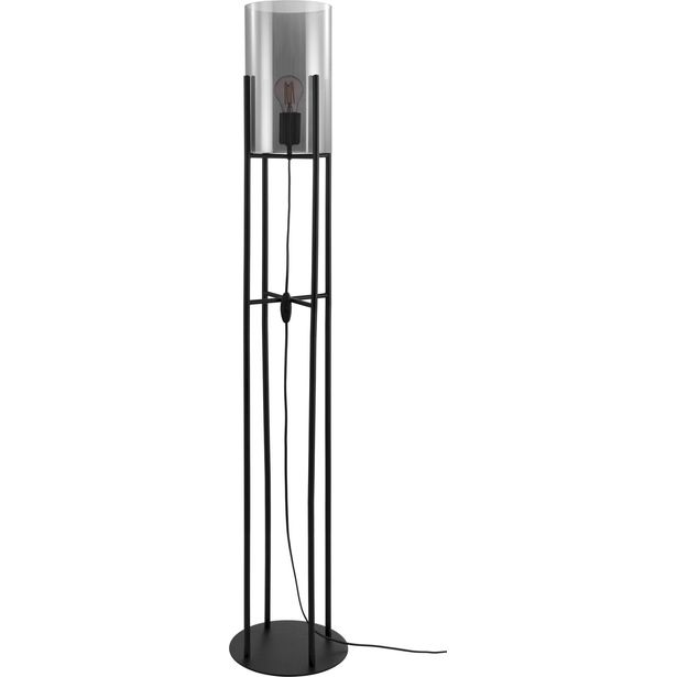 Lattiavalaisin Eglo Crystal&Design Glastonbury, musta