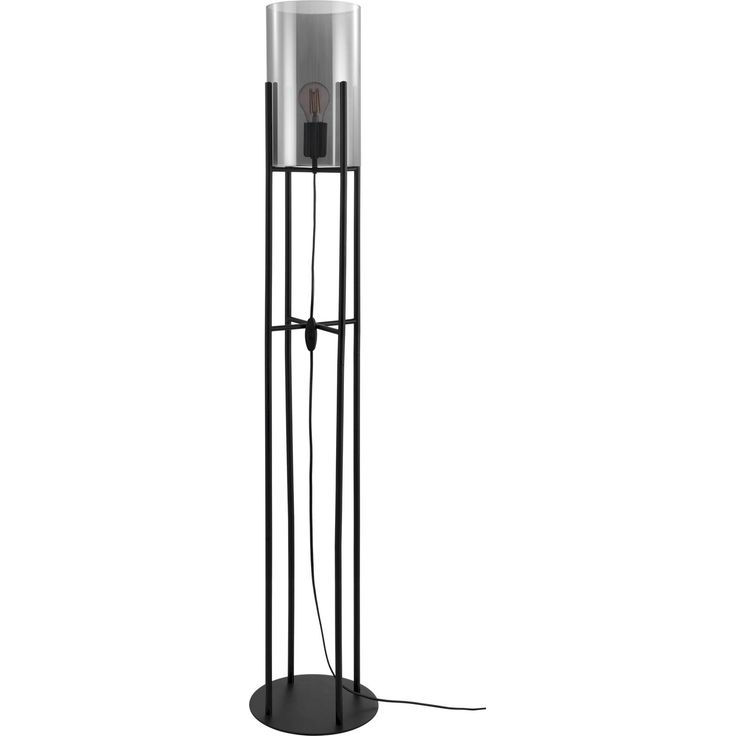 Lattiavalaisin Eglo Crystal&Design Glastonbury, musta