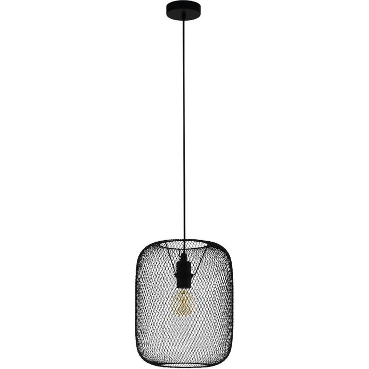Riippuvalaisin Eglo Wrington, Ø30cm, musta