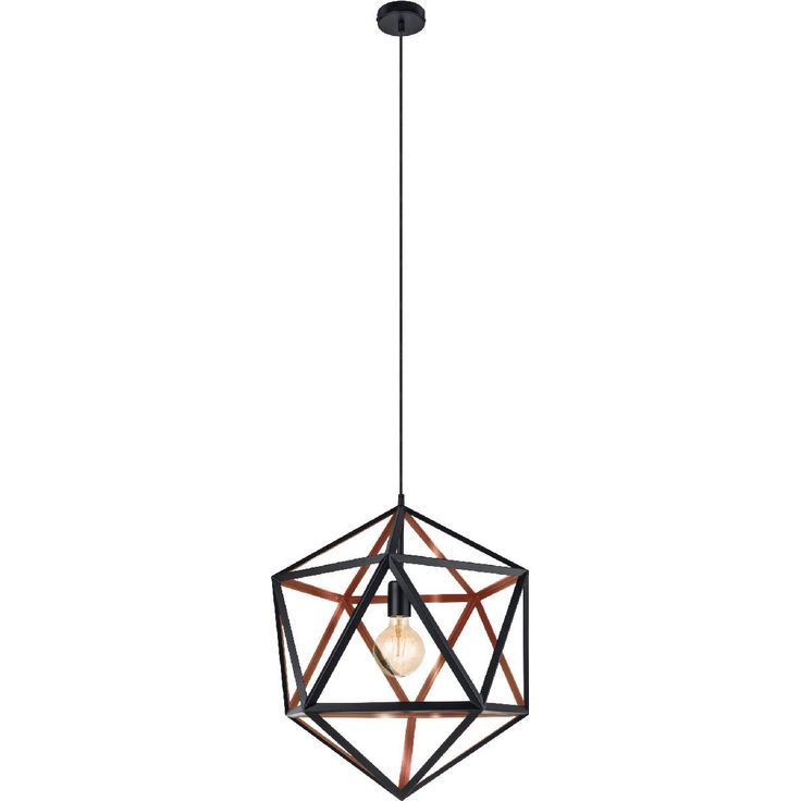 Riippuvalaisin Eglo Vintage Embleton 1, Ø460mm, musta