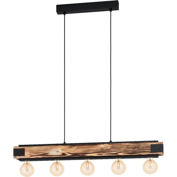 Riippuvalaisin Eglo Vintage Layham, 960x85mm, puu