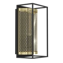 Seinävalaisin Eglo Nohales, E27, 40W, IP20, messinki/musta