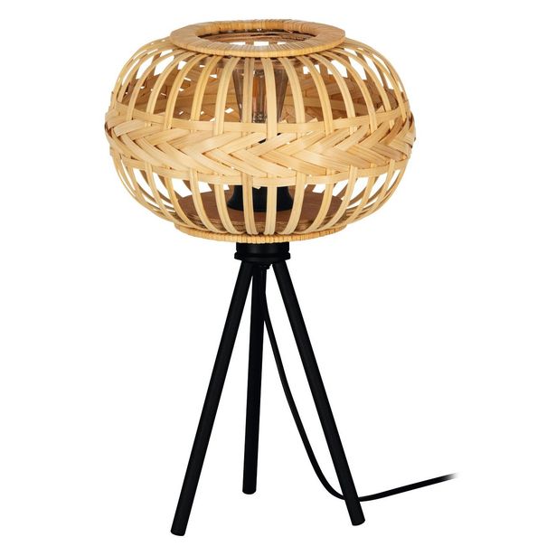 Pöytävalaisin Eglo Amsfield 1, 41cm, E27, 40W, IP20, bambu