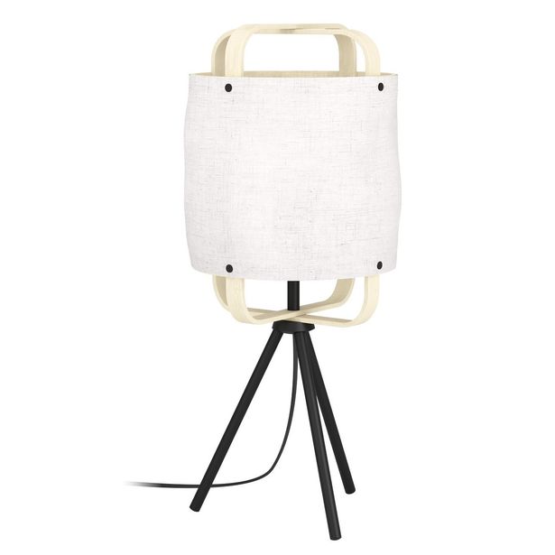 Pöytävalaisin Eglo Surfleet, Ø51.5cm, E27, 40W, IP20, valkoinen/puu