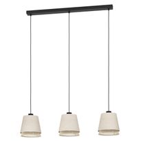 Riippuvalaisin Eglo Tabley, 3xE27, 40W, IP20, pellava/puu