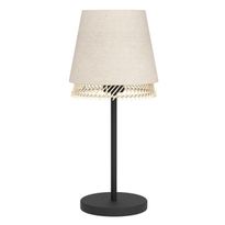 Pöytävalaisin Eglo Tabley, 42.5cm, E27, 40W, IP20, pellava/puu