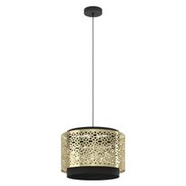 Riippuvalaisin Eglo Sandbach, Ø42cm, E27, 40W, IP20, messinki/musta