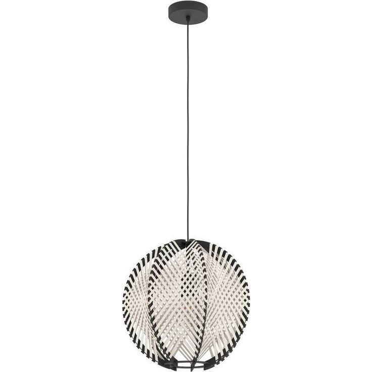 Riippuvalaisin Waverton E27 40cm musta/valkoinen