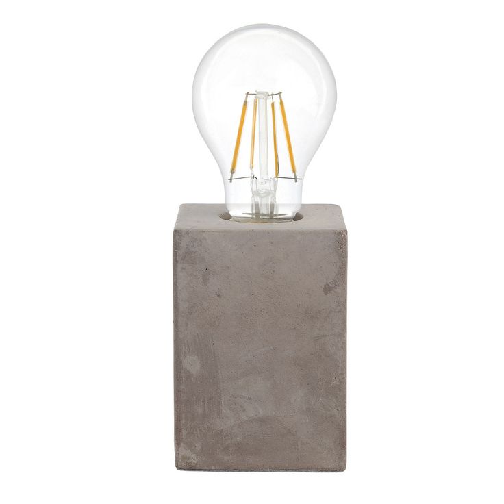 Pöytävalaisin Eglo Vintage Prestwick, 60W, 90x130x90mm, E27, IP20, harmaa