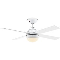 Tuuletinvalaisin Eglo Losciale 4.9W E27 G45 LED IP20 valkoinen/puu