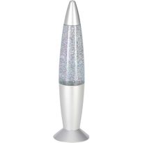 Pöytävalaisin Eglo Glitter 8.5x34.5cm 3W LED RGB IP20 hopea