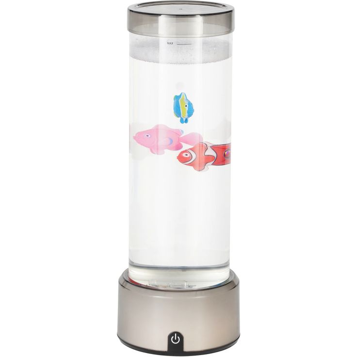 Pöytävalaisin Eglo Aqua 12.3x33cm 2W LED RGB IP20 harmaa/kirkas