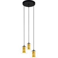 Riippuvalaisin Eglo Casaya Andalos Ø30cm 3xE27 maks. 28W/kpl musta/kulta